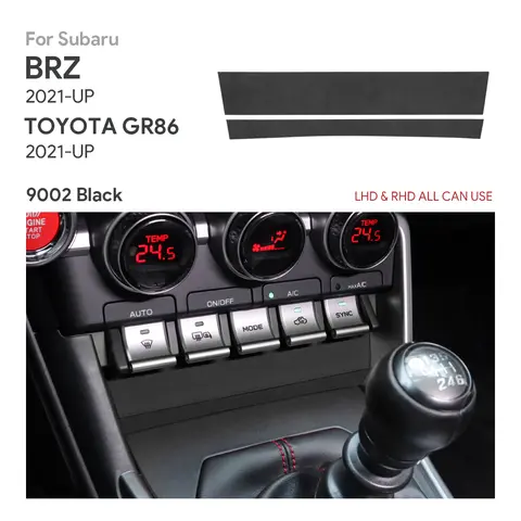 Top Suede For Subaru BRZ Toyota GR86 2021 2022 2023 2024 LHD RHD Car AC Button Frame Panel Sticker Interior Accessories