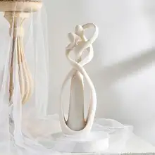 Sandstone Wedding Lover Statue 23cm #4