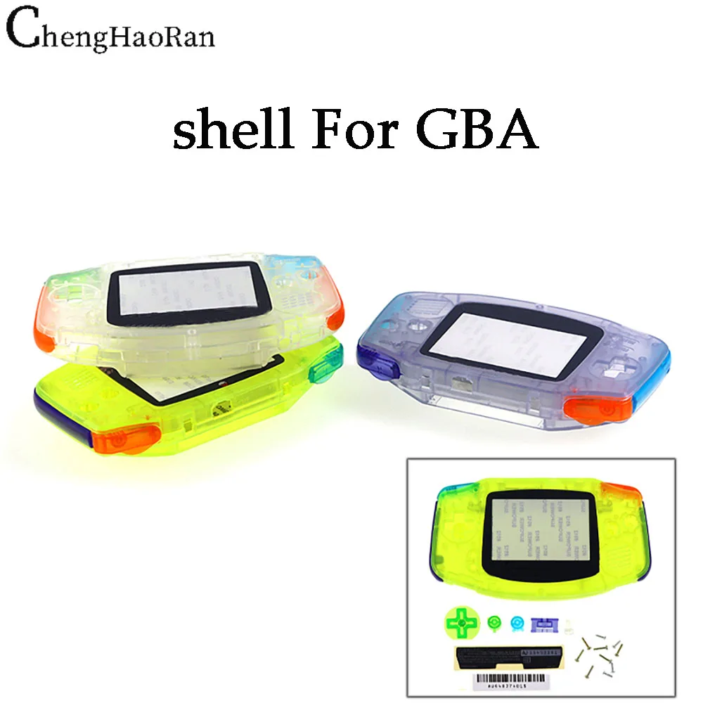 ChengHaoRan 1Set For Complete Set Of GBA Casing Colorful Dreamy Casing GBA Casing With Color Buttons Repair Accessories