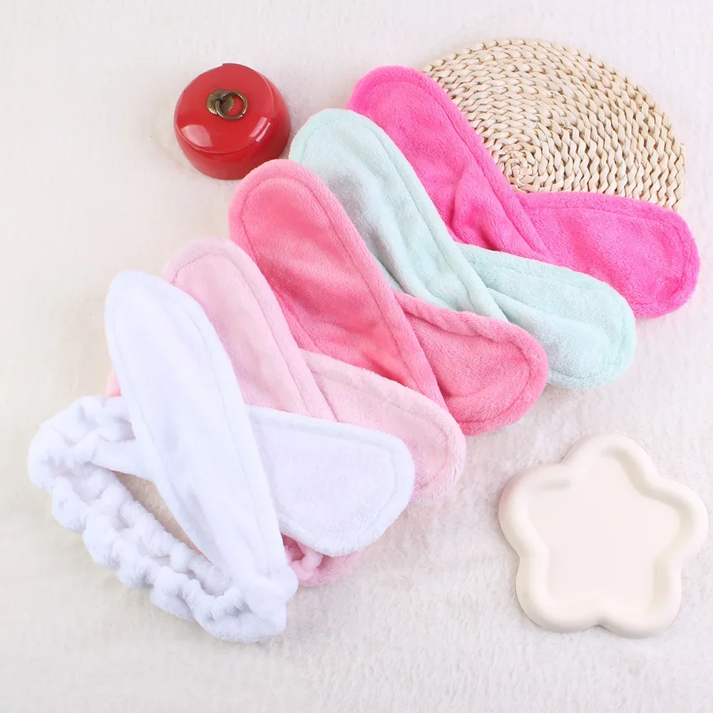 Heatless Coral Velvet Face Washing Headband Hair Curler Headband Silk Curls Sleeping Soft Headband Facial Skin Styling Tools