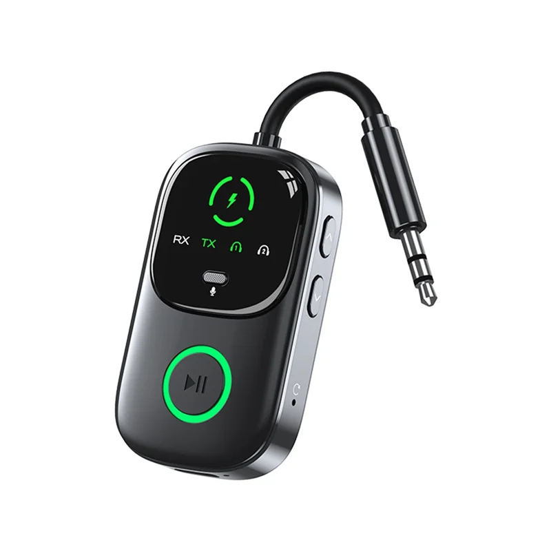 RISE-Bluetooth 5.4 Receiver Transmitter Adapter 2 In 1 RT/TX For TV Earphones For Car Flights 3.5Mm Jack AUX Audio Adapter