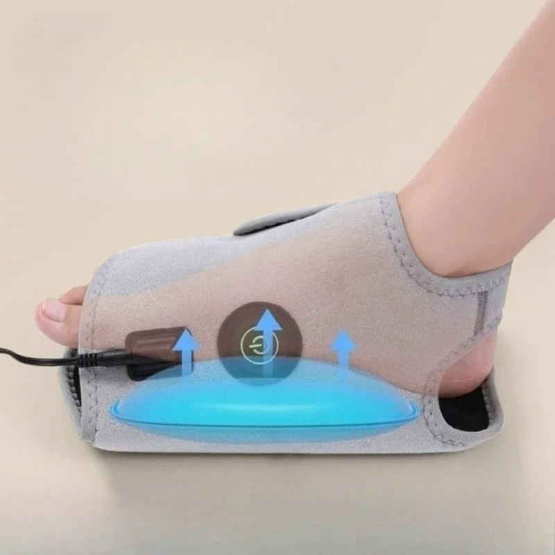 Electric Airbag Foot Massager with 3-Level Vibration Compression Wrap Protection Support Brace Belt Blood Circulation Boost