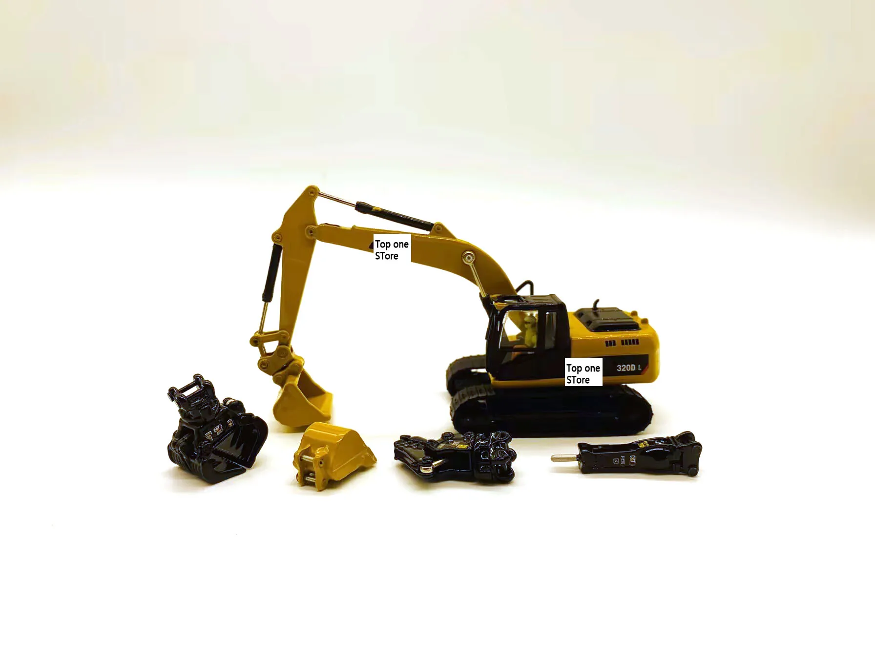 

320D L Hydraulic Excavator With Tool 1/87 HO Scale Metal Model Diecast Masters DM85652 Gift