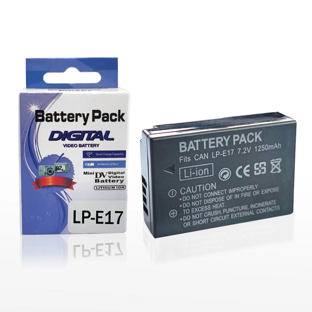 LP-E17 batteria per Canon EOS M3 M5 750D 760D 8000 D200D T6i T6s KISS X8i batterie per fotocamera LPE17 E17 7.2V 1200mAh