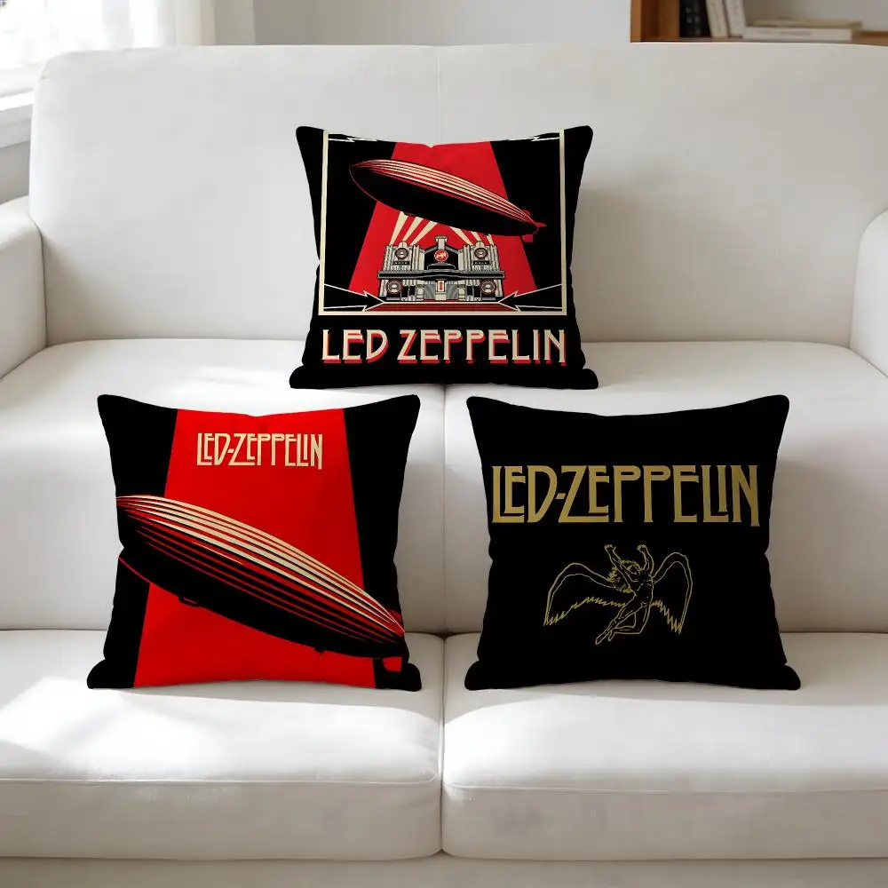 Band Epic L-Led Z-Zeppelin Cushion Cover Breathable Short Plush Pillow Case Wrinkle-Resistant Machine-Washable For Easy Care 2