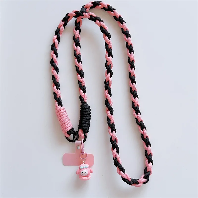 Phone Lanyard Detachable Adjustable Necklace Lanyard For Mobile Phone Plastic Patch Crossbody Neck Clip Snap Hanging Cord Rope