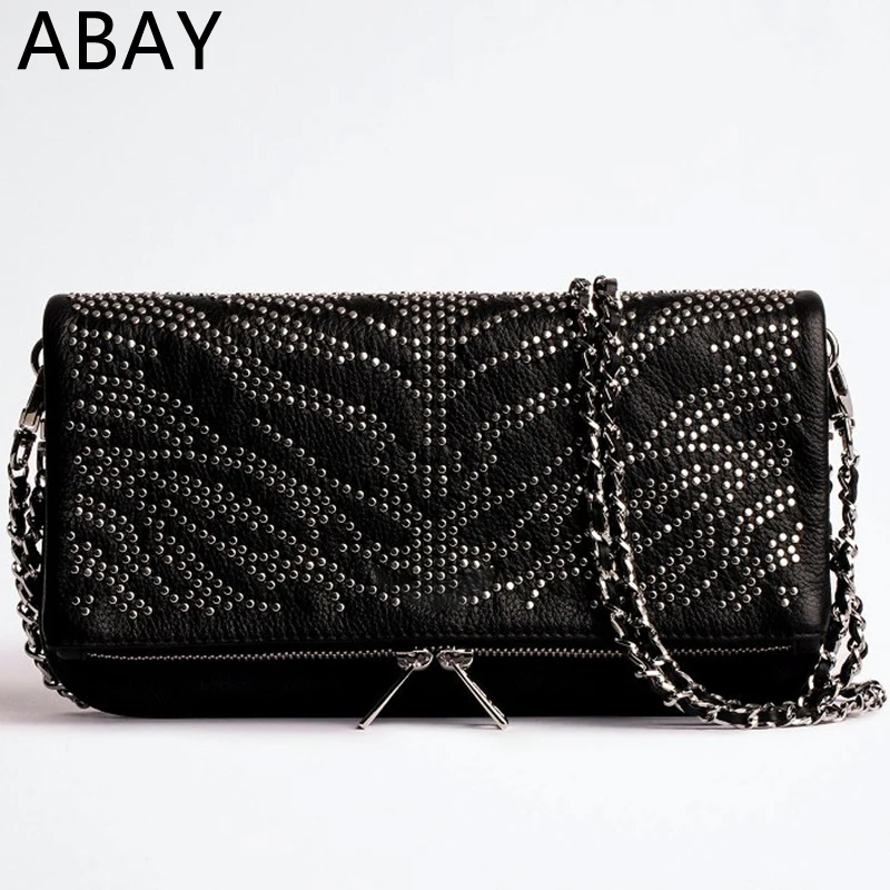 2024 Fashion Casual New Women Crossbody Bag Messenger Shoulder for Zadigant Wings Bags Leather Chain Ladie Bandolera Mujer