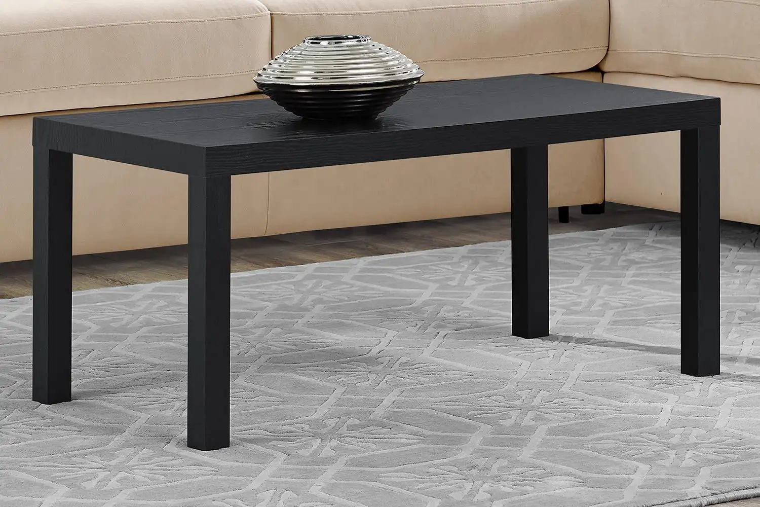 Parsons Coffee Table, Black
