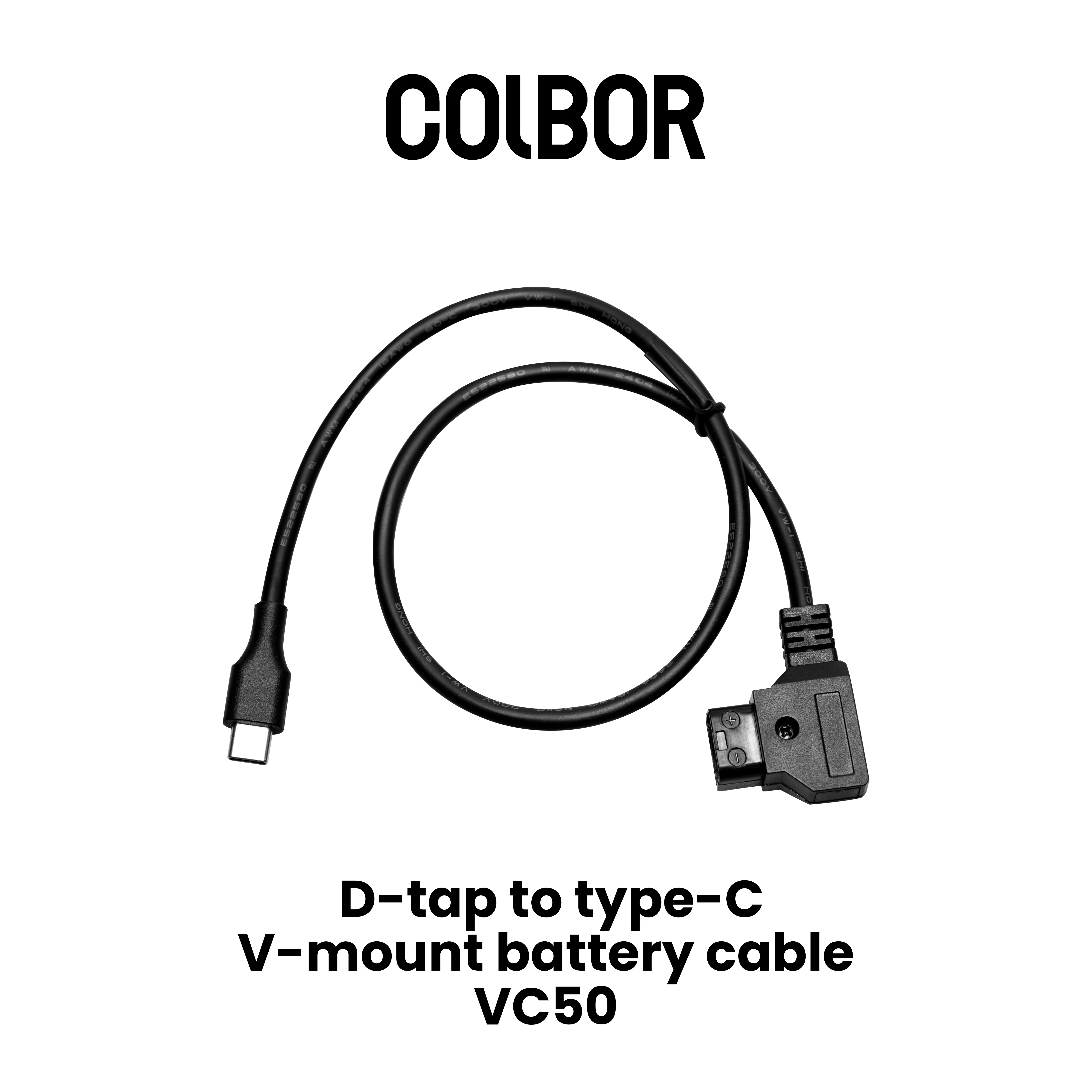 Colbor D-Tap to Type-C For V Mpint Battery Cable for Colbor CL60 CL60M CL60R CL100X CL100XM VC50