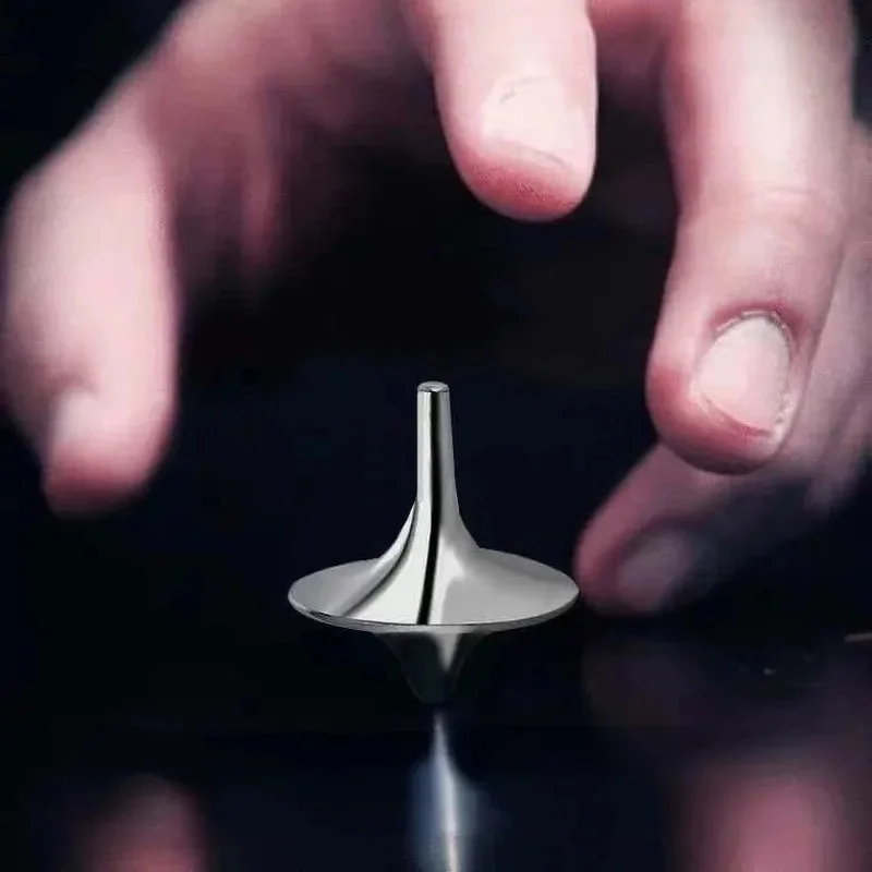 Metalen Fidget Spinner Stress Relief Speelgoed - Niet-weerstand Roterende Gyroscoop Kleine Wervelwind Kerstcadeau Bureau Decoratie