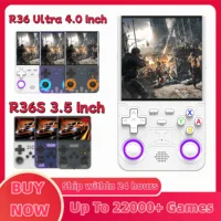 Consola de videojuegos portátil Retro R36S, pantalla IPS de 3,5 pulgadas, 128GB, reproductor de bolsillo portátil, sistema Linux R36 Ultra R36 PRO