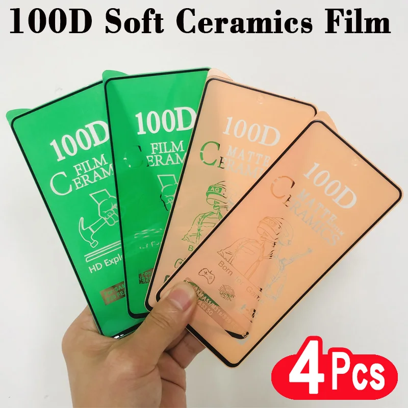 

4Pcs HD Soft Ceramic Matte Film For Samsung Galaxy A10S A20S A30S A40S A50S A52S 5G M01S M21S M31S M40S Screen Protector Glass