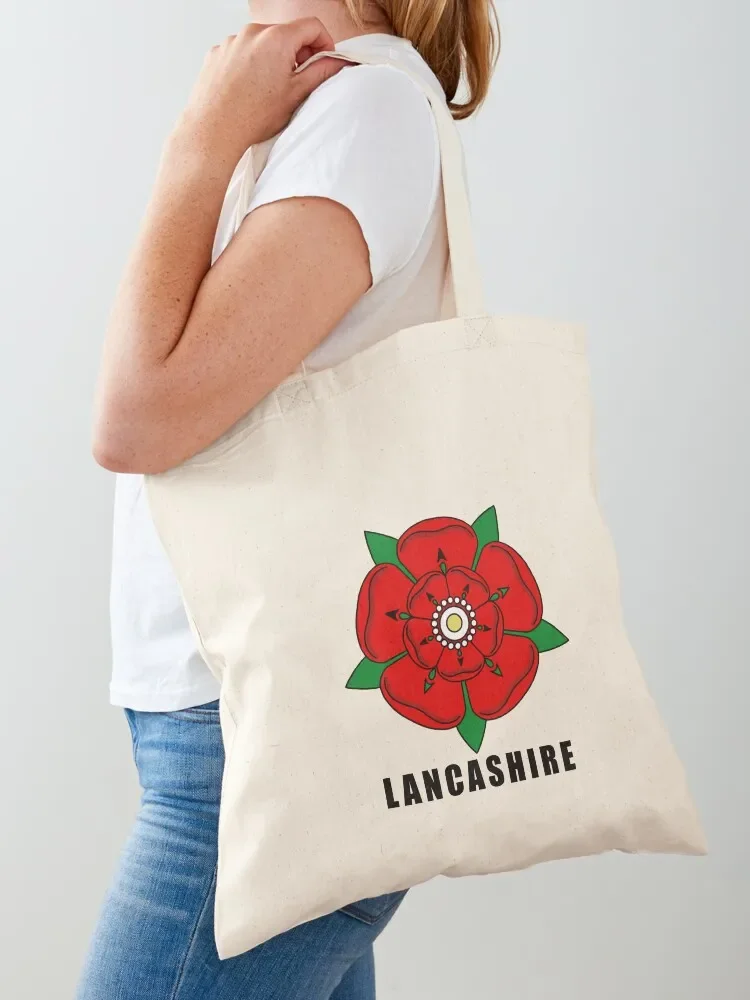 Lancashire rose Tote Bag grote tassen canvas draagtassen Aanpasbare draagtas ecologisch