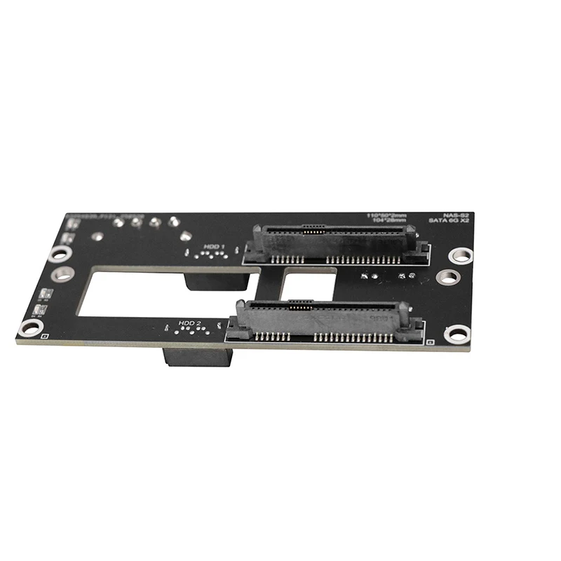 NAS Server Dual/Triple SATA HDD Backplane 2.5 3.5 Inch Hard Drive Adapter Plate 6Gbps Hot Swap DIY NAS Chassis Storage Accessory