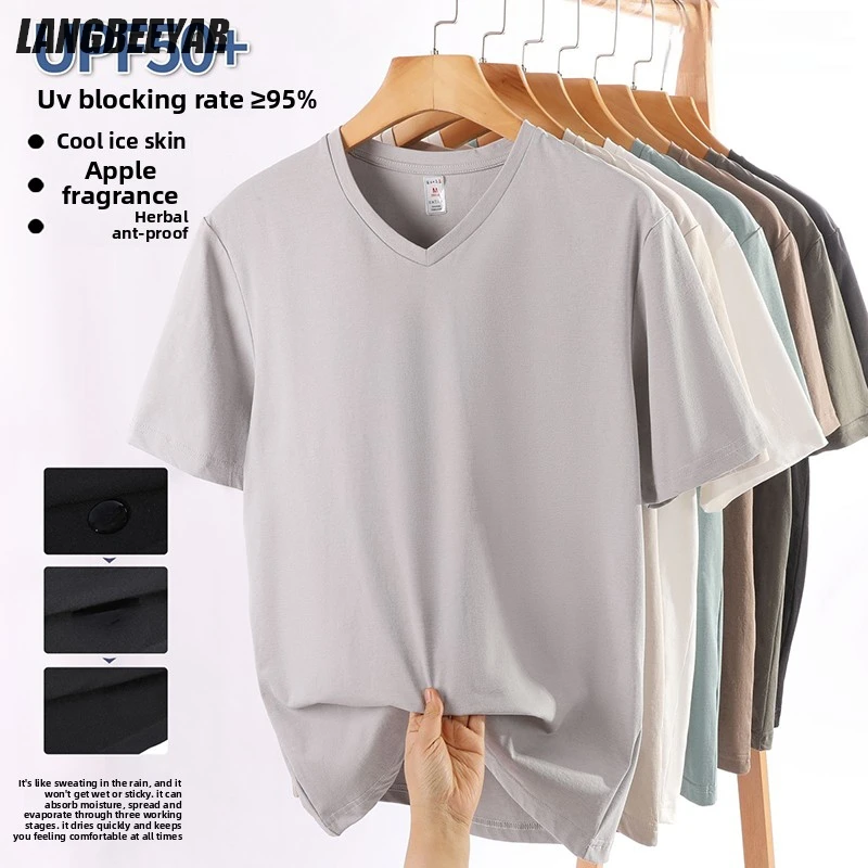 

Top Grade 7A Antibacterial Fabric Summer Brand Tops Men Tshirt Stylish 2025 New Arrival Short Sleeve Casual Fashion Mens Clothes