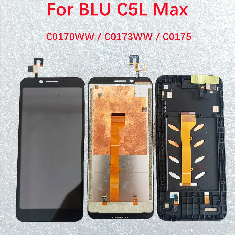 Pop para BLU C5L Max LCD y Digitalizador de pantalla táctil BLU C5L Max módulo de pantalla accesorios montaje reemplazo
