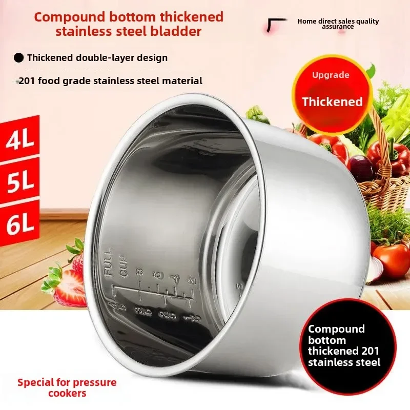 

Rice Cooker Non-stick Inner Cooking Pot Liner Container Replacement Accessories for 2-6L Rice Cooker kitchen food cooker lids