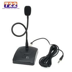 Gooseneck Microphone Professional Conference Mic Capacitive Broadcasting Flexible High Sensitivity Wired Desktop Microphone