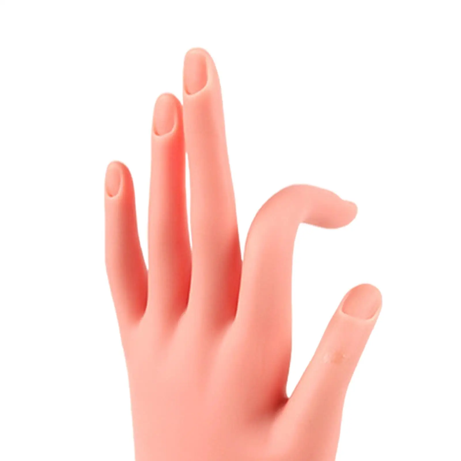 2x Ręka Treningowa do Manicure, Ćwiczeń Paznokci, DIY, Ekspozycja Paznokci, Lewa Ręka