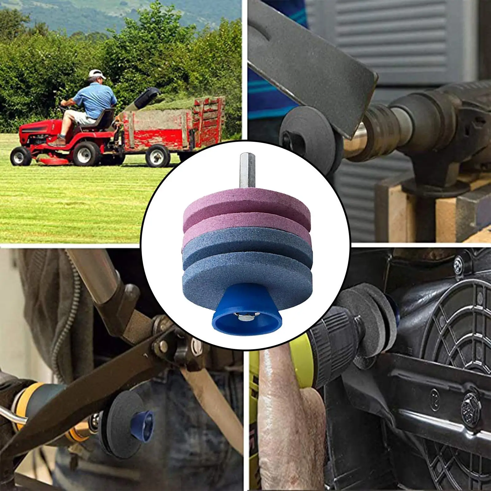 أداة حديقة مبراة شفرة دوارة لجزازة العشب للحفر الدواري