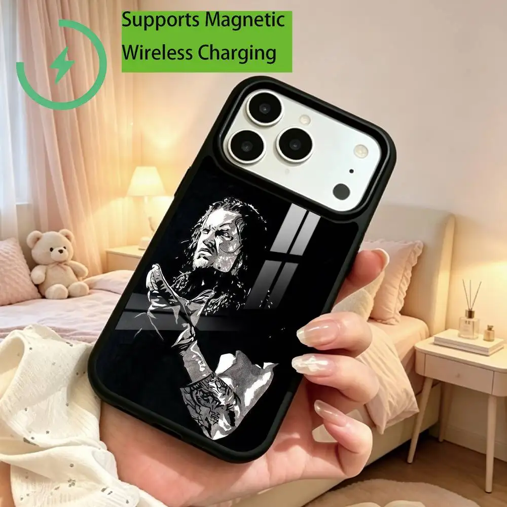 Pro Wrestler The Undertaker  Phone Case For iPhone17,16,15,14,13,12,11 Plus,Pro Allows magnetic wireless charging Gift