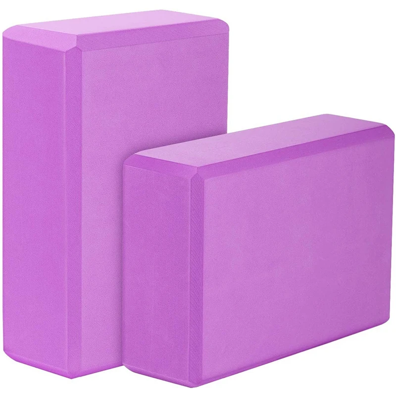 Yoga-Blöcke 2er Pack,23x15x7,6 cm hoch dichte Eva-Schaum-Yoga-Block-Übungs steine, umwelt freundlich und leicht