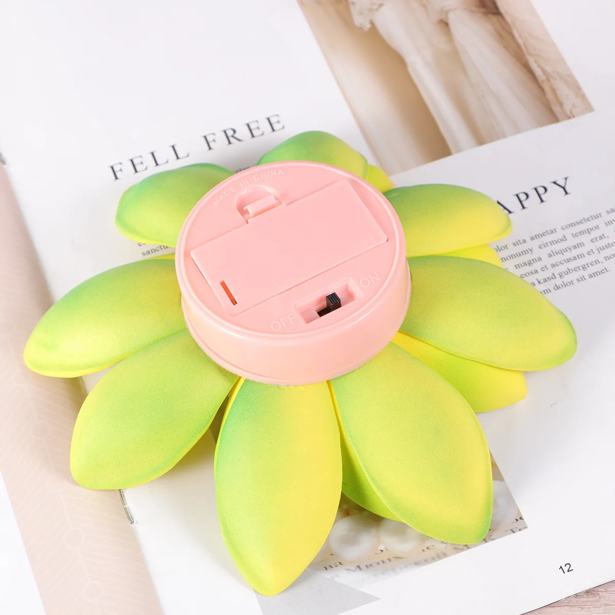 LED Lotus Light Night Lantern Cup Holder Inflatable Flower Floating Lights Pool Party