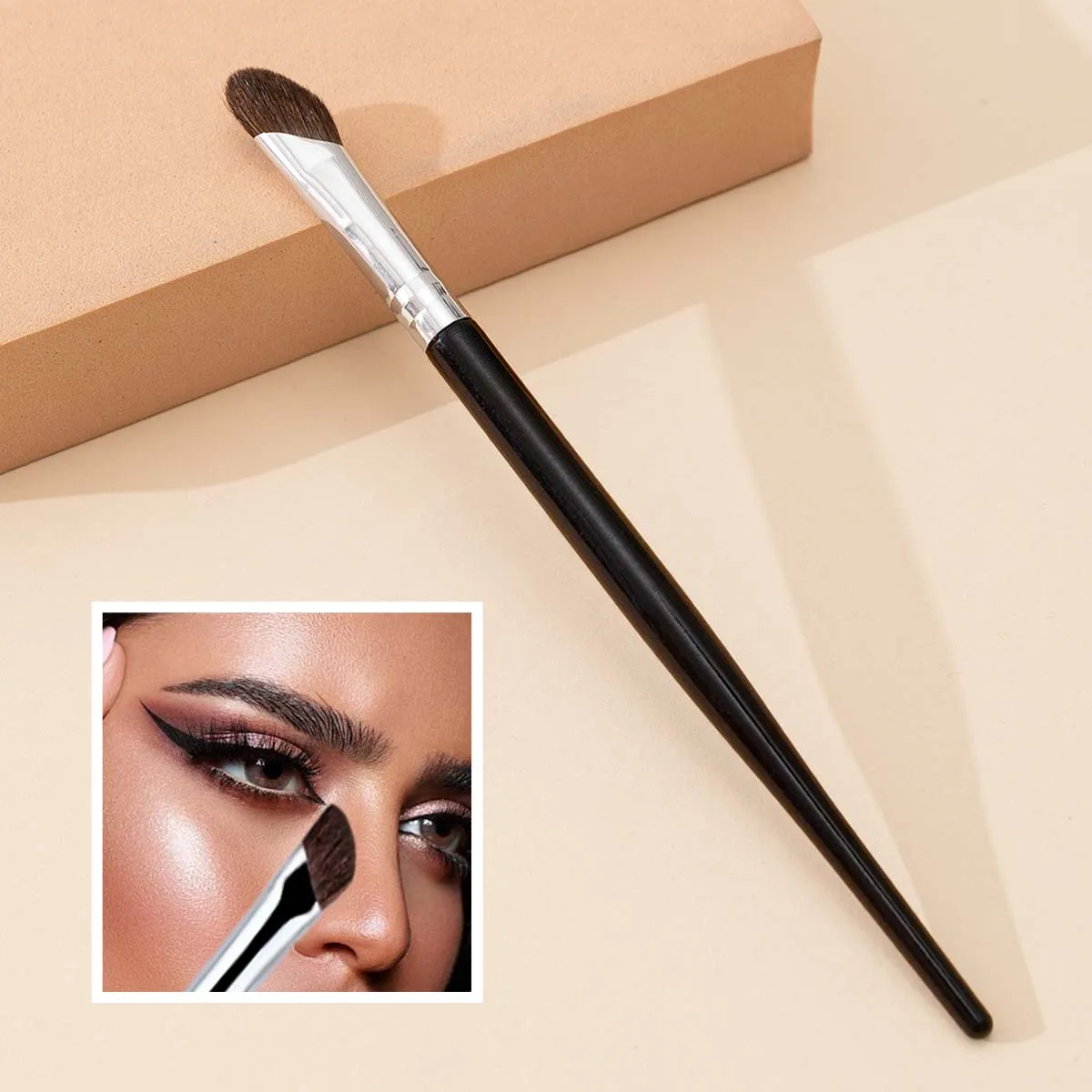 Scythe Nose Shadow Brush, Beauty Tools, Scythe Beveled Highlighter Blending Brush