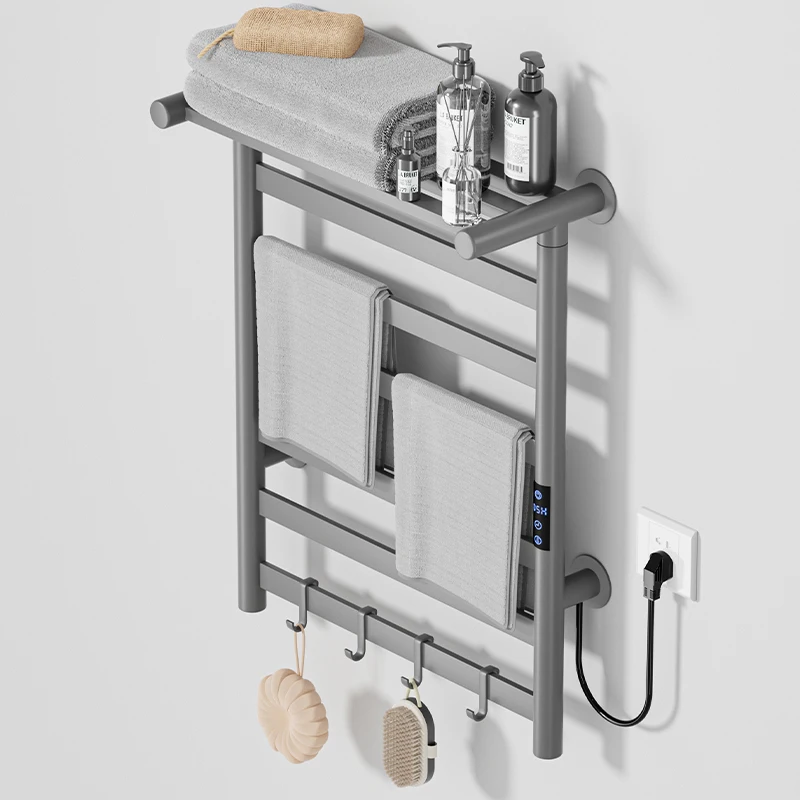 Modern Towel Heater Timing Smart Control Bathroom  Stainless Steel Electric Towel Rack Foldable Towel Radiator
