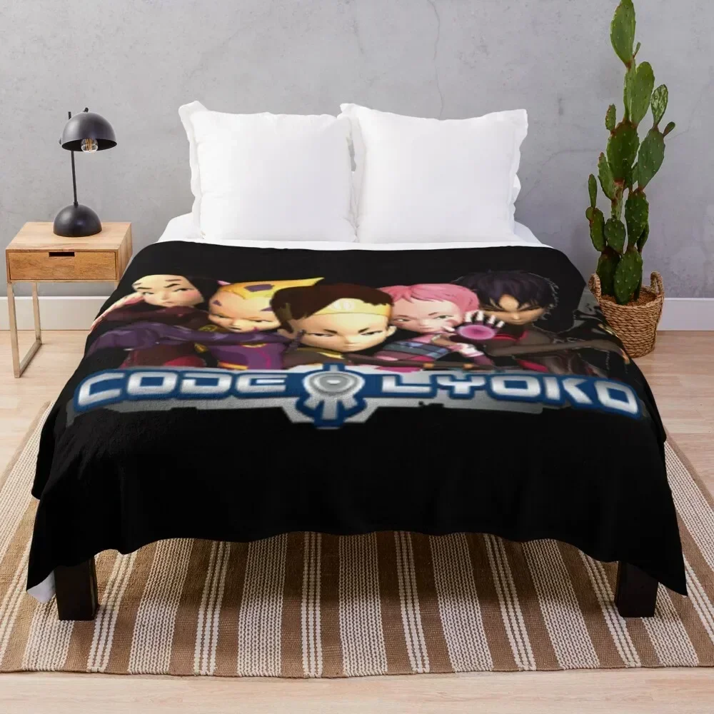 

Code Lyoko Throw Blanket Giant Sofa Multi-Purpose Soft Plush Plaid Bed Fashionable Blankets
