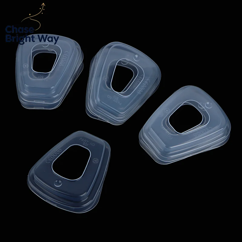 10PCS Anti-dust Retainer Case Safety Respirator Part 501 Filter Adapter Plastic Cover for 501 6800 6001 5N11 5P71 7502 6200