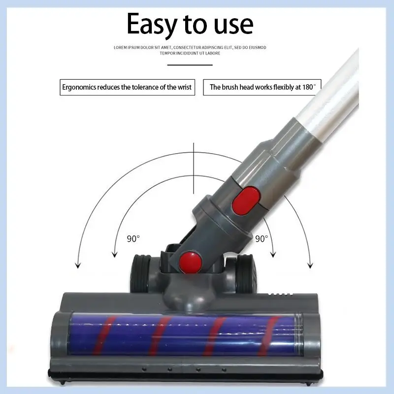 Eas-nova cabeça de escova de chão para aspirador de pó elétrico dyson peças de reposição escova de rolo