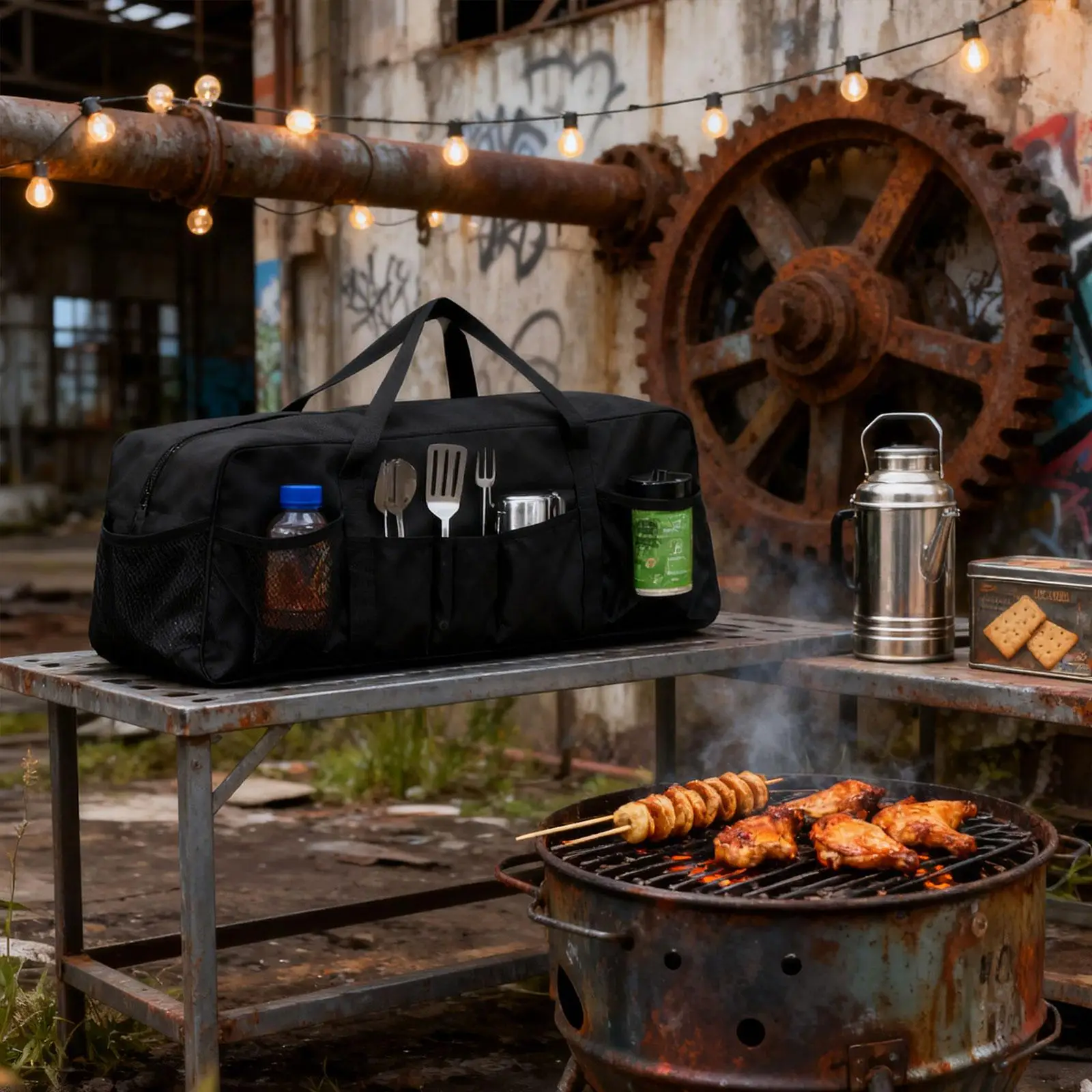 BBQ Accessories Case Container BBQ Tools Storage Bag Grilling Tools Storage