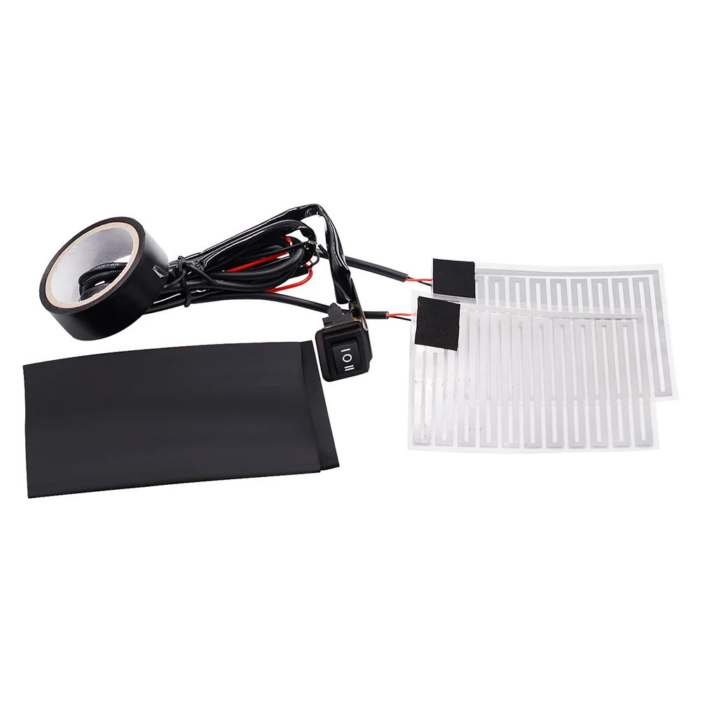 

12V Motorcycle Electric Heating Handlebar Kit Heating 3 Speed Adjustable Easy Install Handle Pad Cushion For Mirror