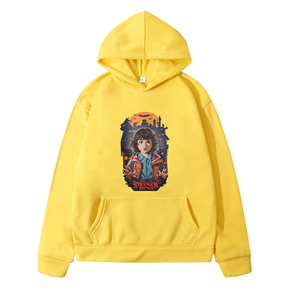 stranger things Autumn Kawaii print hoodies jacket boys pullover y2k sudadera anime hoodie Fleece sweatshirt  kids clothes girls