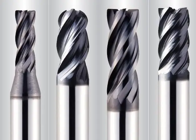 KCIs 45 degree 60 degree 4-flute high feed ball nose square end mill alloy cnc thread tungsten carbide milling cutter