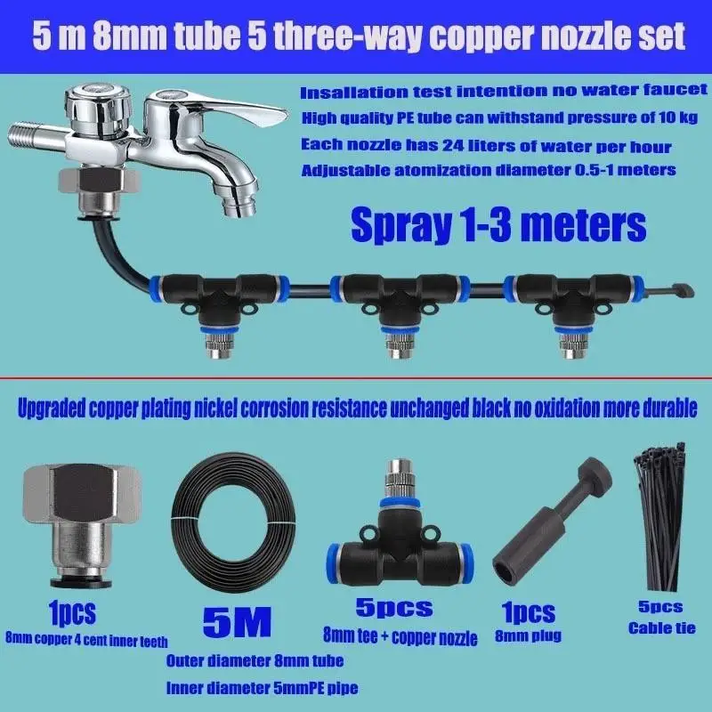 Micro Drip Irrigation Auto Watering System Low Maintenance for Home Balcony Garden Vegetable Pot Plants view 4