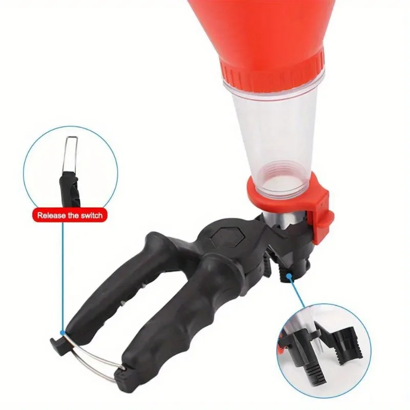 Universal Car Motorcycle Gasoline Oil Filling Funnel Adjustable Width Holding Clamp Engine Oil Filling Set Auto Moto Accessories