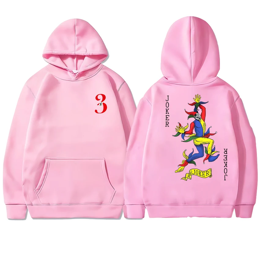 Harajuku dos desenhos animados alice em fronteira coringa dupla face impressão hoodie outono inverno das mulheres dos homens moletom de lã unisex pulôver
