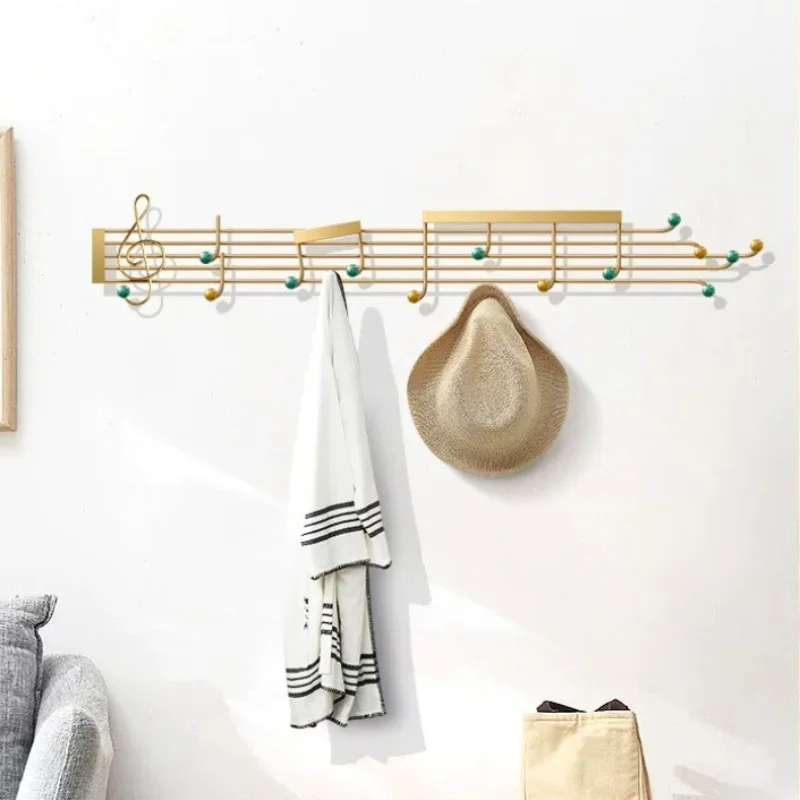 Luxury Coat Hooks Artistic Living Room Sturdy Coat Hooks Wall-mounted Creative Musical Decoration Hook Modern Home Furniture