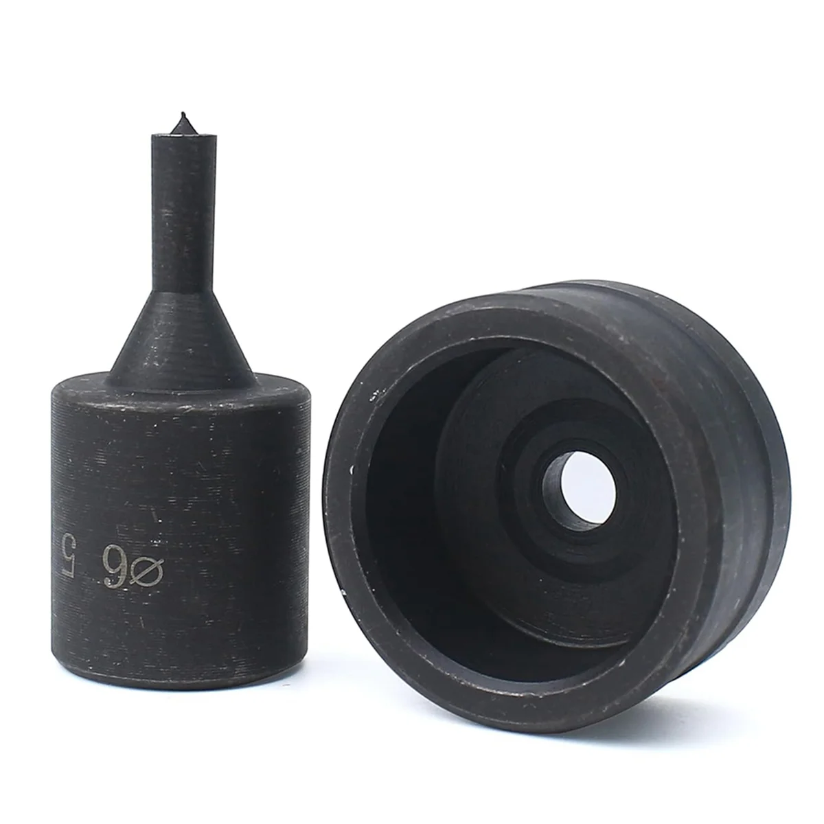 【New User-Coupon!】Hydraulic Hole Punch for CH70 CH-70 Machine, 6.5mm Hydraulic Punching Round Die Tool 1pc, Black