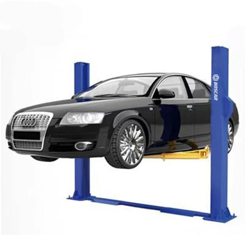 【الأكثر مبيعًا】BOSCAR 4000 كجم رافعة سيارة ذات عمودين 4t مصعد سيارة هيدروليكي ذو عمود مزدوج CE مدفأة 4 طن أرضية شفافة 2 عمود سيارة
