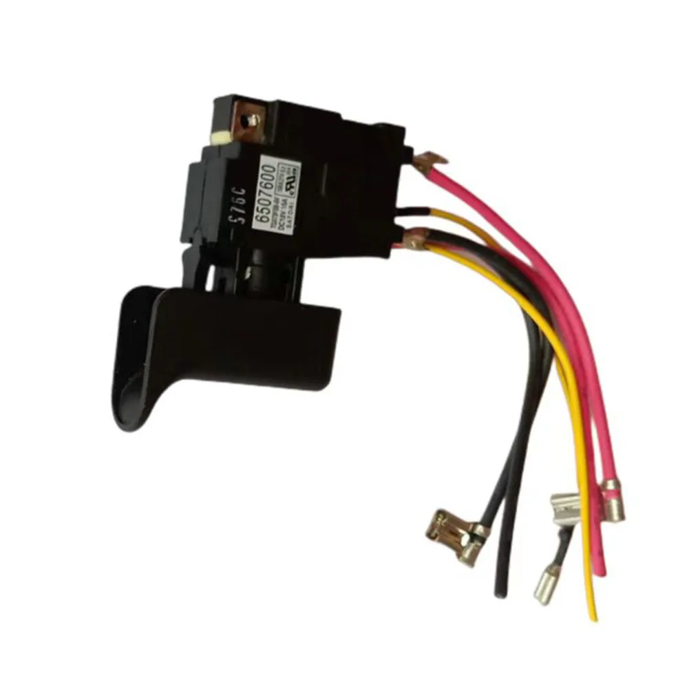 Interruptor de taladro eléctrico 650760, accesorio para herramientas eléctricas, DJR186, para DJR186, para XRJ04, DJR186, JR186D, color negro