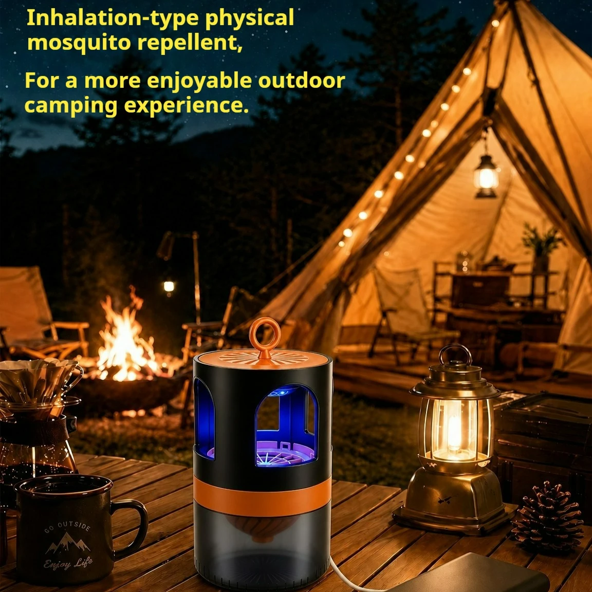 New Nano Blue Light Mosquito T - Camping Quiet ulasan dan harga