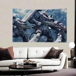 1pc UP Mobile Suit Gundam Zeon Flag Flags And Banners Four Hole Polyester Outdoor Decor Room Aesthetic