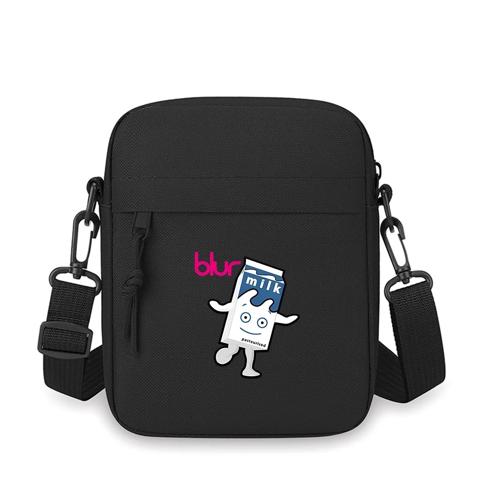 

Smiling milk carton character dancing Men Crossbody Bag Single Shoulder Women Cartoon Anime Film Printing Design Unisex