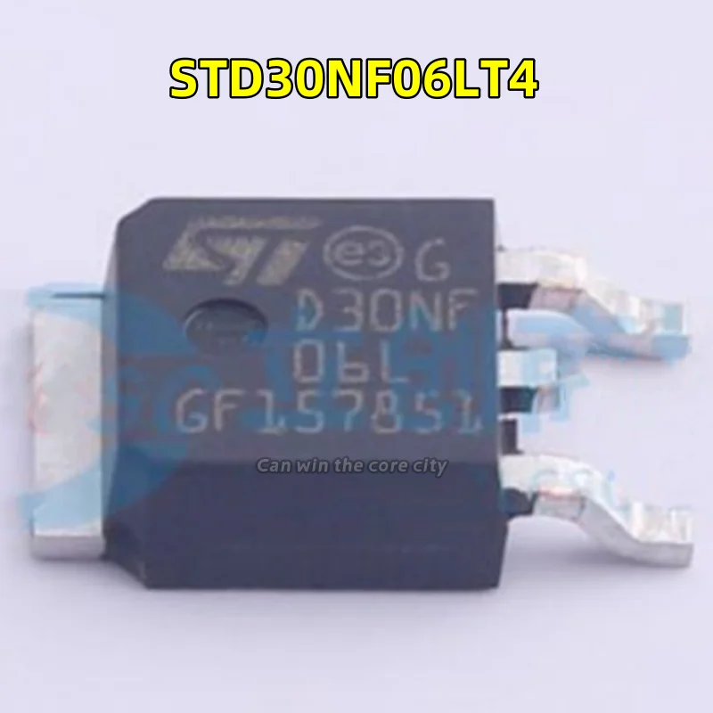 1-100 PCS/LOT Brand new original STD30NF06LT4 D30NF06L T0-252 MOS field effect tube 60V 35A