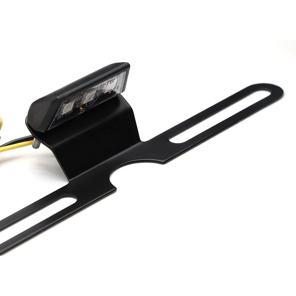 Universal Motorcycle Taillight License Plate Lamp Bracket 3LED Brake Rear Lamp Dirt bike Chopper Cafe Racer