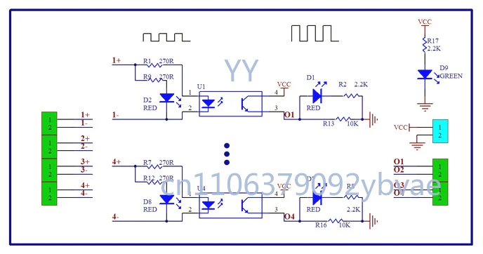 2-32 Way Output Optocoupler Isolation Board Voltage Converter Isolated Module Signal Level Board 1.8V 3.3V 5V 12V 24V