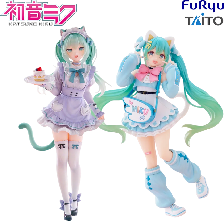 Image of Neue Hatsune Miku Anime-Figuren Spielzeug Nachoneko MIKU Kawaii Cartoon Mode Fancy Actionfigur Modellpuppen Geburtstagsgeschenke für Kinder